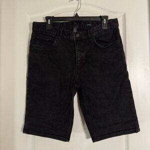 Black Jean Shorts